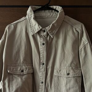 Nasty Gal oversized tan jacket